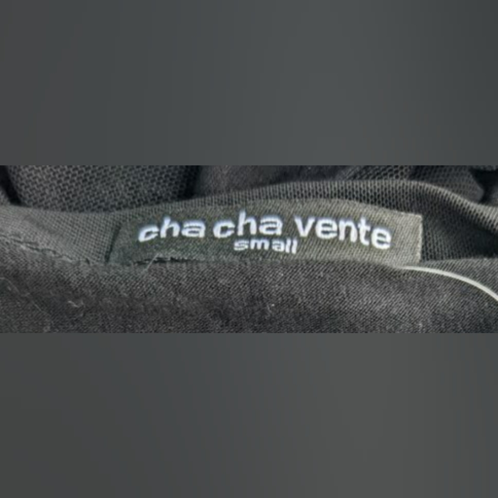 Cha cha center shirt black cotton, mesh